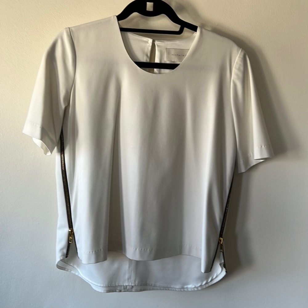 Michelle Mason Side Zipper Top